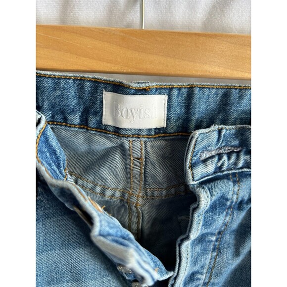 Boyish Cropped button fly distressed raw hem jeans size 27 - Picture 5 of 8